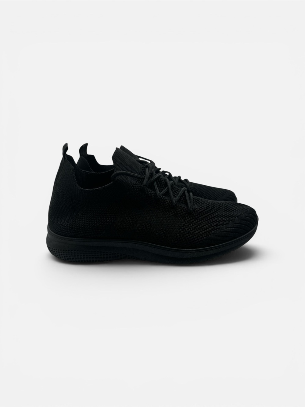 Women’s Athletic Knit Sneakers - Black